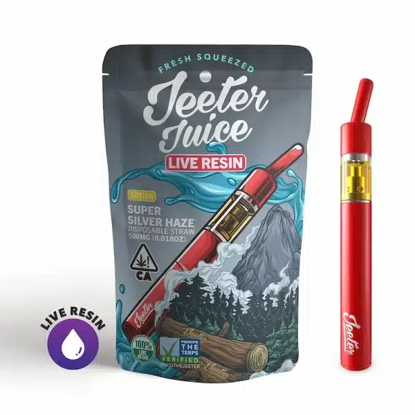 Jeeter Juice Disposable Live Resin Straw – Super Silver Haze